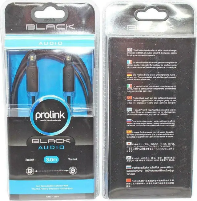 Prolink Καλώδιο Ήχου Οπτικής Ίνας 3m Toslink – Toslink PB111-0300 3