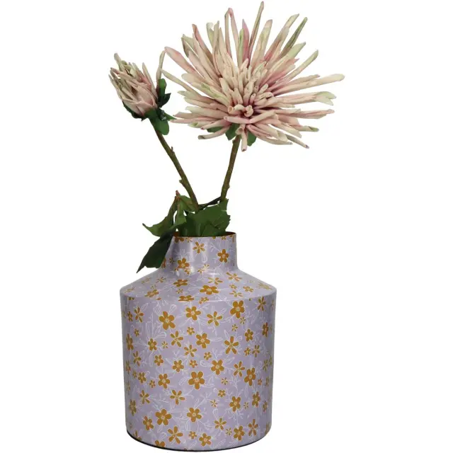 Βάζο Λουλούδια Πολύχρωμο Μέταλλο 16.5x16.5x21cm 3