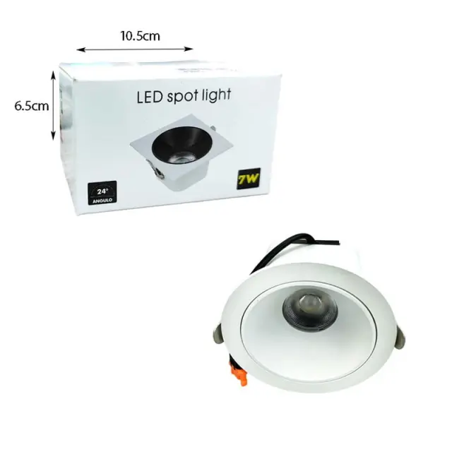 LED λάμπα σποτάκι ψυχρό φωτισμός 7W 6000K 85-265V 90lm- Spot Light 0114045 2
