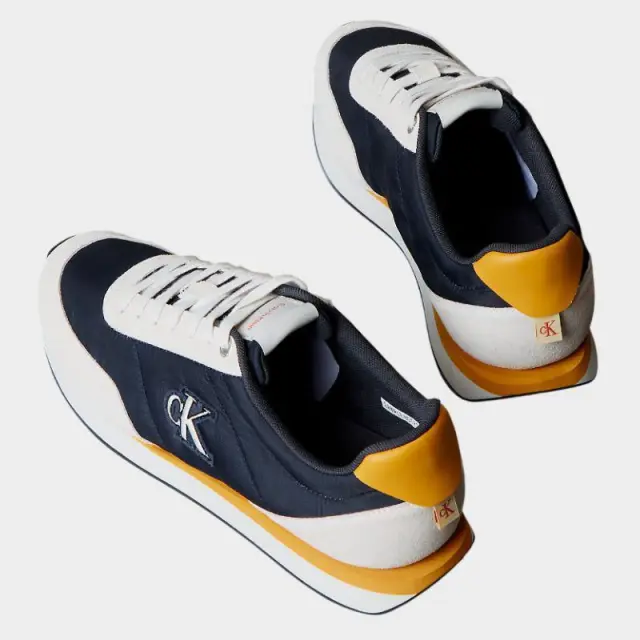 Calvin Klein - Ανδρικά Sneakers Ck Retro Runner Ess Mix Mat YM0YM01361-0YF Μπλε Σκούρο - 46 3