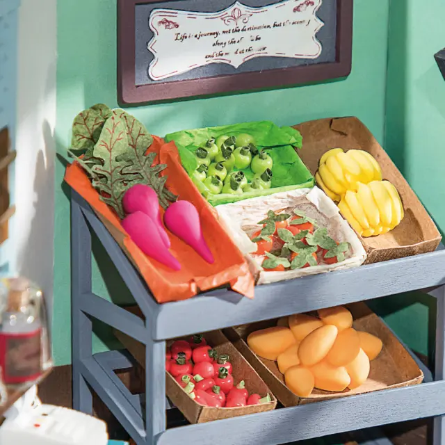 Rolife DIY Miniature House / Κατασκευή 3D Μινιατούρας με Φωτισμό: Carl's Fruit Shop 3