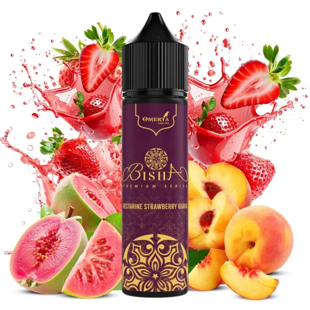 Nectarine Strawberry Guava 10ml (60ml) - Bisha Premium by Omerta