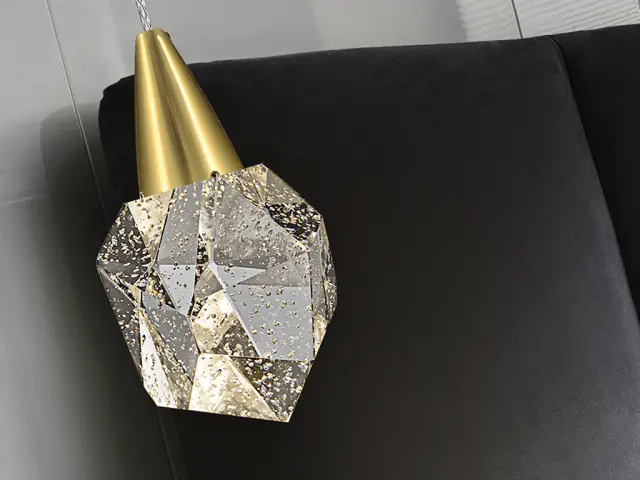 AQUARIA LAMP 1L MATT GOLD φωτιστικό κρεμαστό Χρυσό 3
