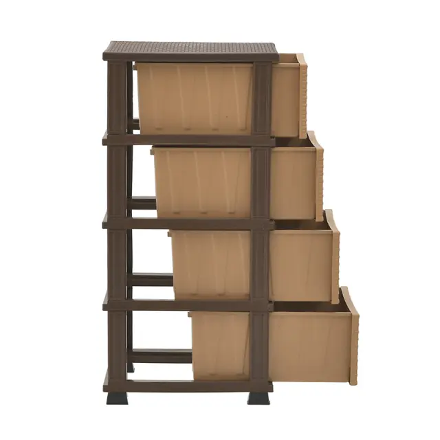 Συρταριέρα Μπεζ/Καφέ Πλαστικό 38x46x90cm 6-50-558-0004 3