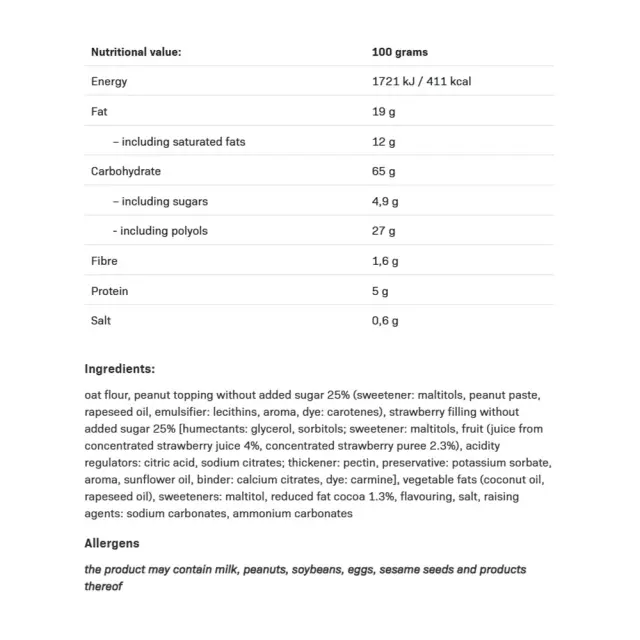 ALLNUTRITION Fitking Cookie Peanut Butter Strawberry Jelly 2