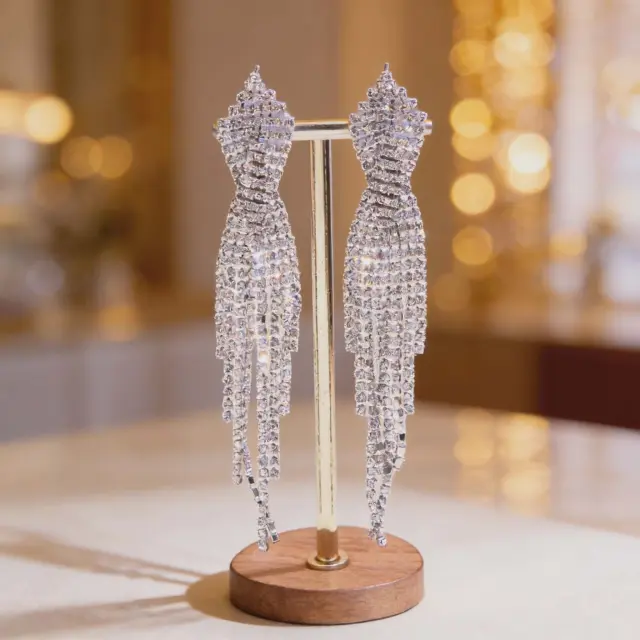 Crystal Waterfall Earrings