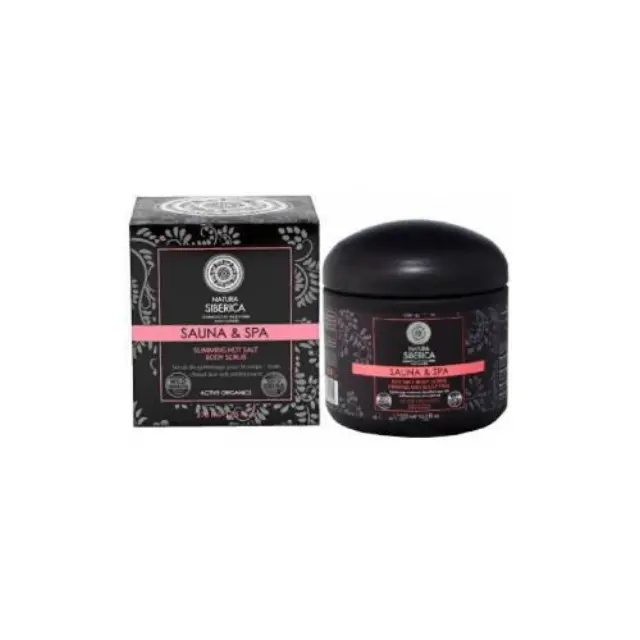 NATURA SIBERICA - SAUNA & SPA Ζεστά Άλατα σε Scrub για Αδυνάτισμα, Σύσφιξη & Κυτταρίτιδα - 370ml