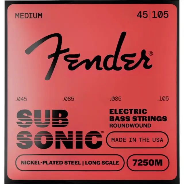 Fender 7250M SubSonic Xορδές Ηλεκτρικού Μπάσου 45-105