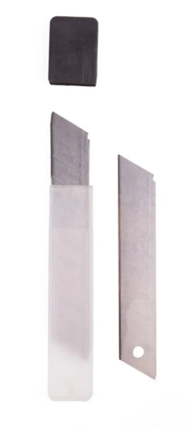 Cutter knife spare blades 18 mm 10 pieces