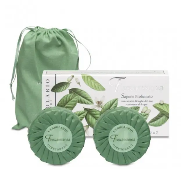 L Erbolario Frescaessenza Sapone Porfumato Αρωματικά Σαπούνια 2x100g