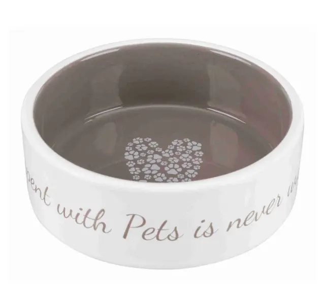 Trixie Πιάτο Κεραμικό Σκύλου & Γάτας Pet's Home Καφέ 0.8L/ 16 cm Μονόχρωμο