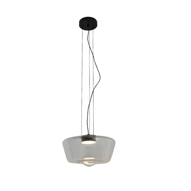 ΚΡΕΜΑΣΤΟ ΦΩΤΙΣΤΙΚΟ ACA HM2460CL ΜΑΥΡΟ ΔΙΑΦΑΝΕΣ LED 12W 3000K IP20 D30XH120CM / HM2460CL