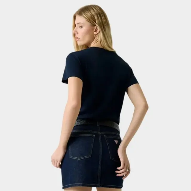 Guess - Γυναικείο T-Shirt Regular Fit W4YI10J1314-A71W Μπλε Σκούρο - XL 3