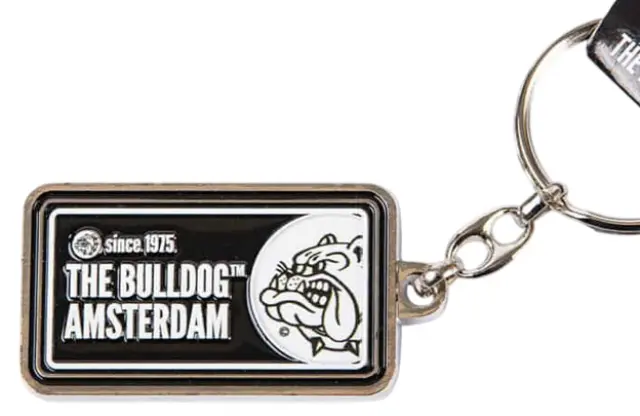 The Bulldog Amsterdam Μεταλλικό Μπρελόκ Licence Plate - Μαυρο Ασπρο