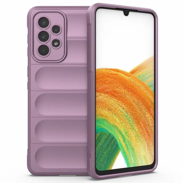 Θήκη Σιλικόνης Rugged για Samsung Galaxy A53 5G Μωβ OEM