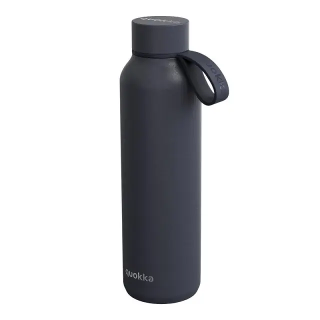 Quokka Solid Μπουκάλι Θερμός Ανοξείδωτο 630ml Slate με Λαβή -40174