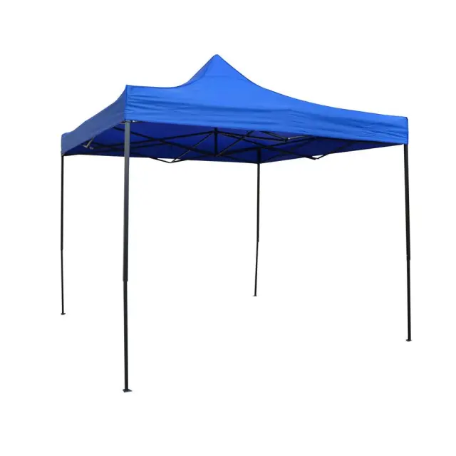 Κιόσκι Πτυσσόμενο 420D Μπλε Μέταλλο/Polyester/Ύφασμα 300x300x32cm