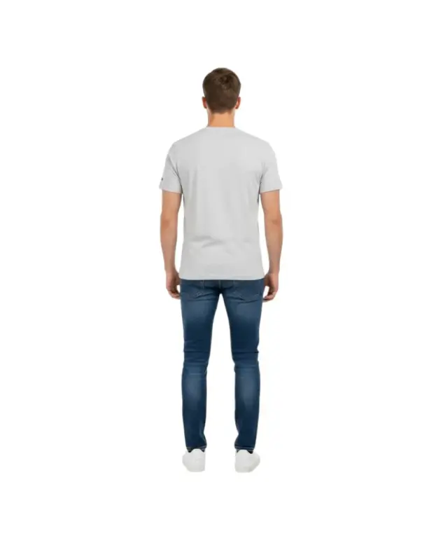La Martina - Ανδρικό T-Shirt Heritage Regular Fit XMR010-JS206-01001 Γκρι 2
