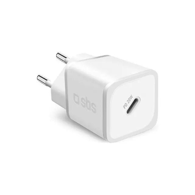 SBS Φορτιστής 20W GaN PD White (TETRGAN1C20W)