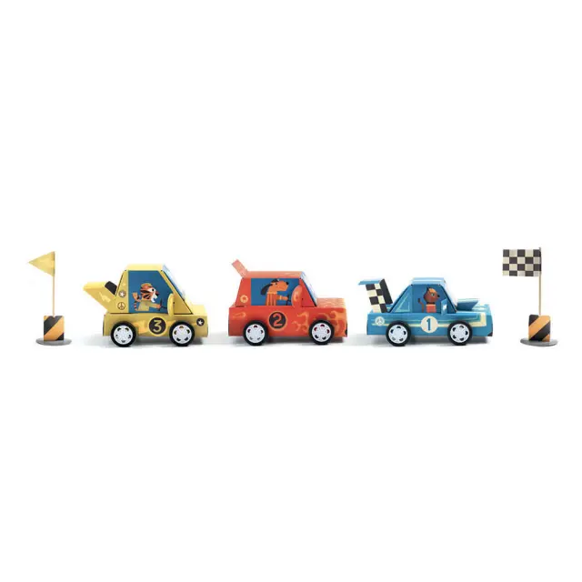 Djeco DIY Φτιάχνω Αγωνιστικά Αυτοκίνητα Grand Prix (5+ ετών) 07932 3