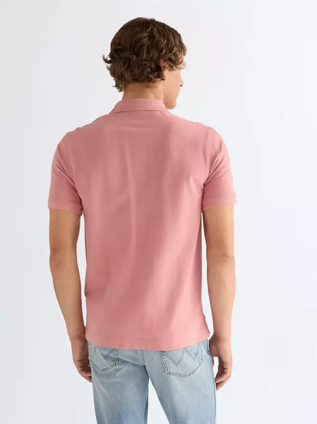 Wrangler Ανδρικό Pique Polo Shirt 112378002 – Dusty Rose - XXL 2