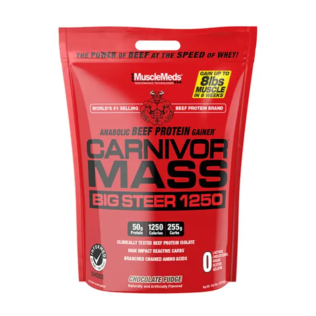 MuscleMeds Carnivor™ Mass Big Steer Chocolate Fudge, 20 Serving