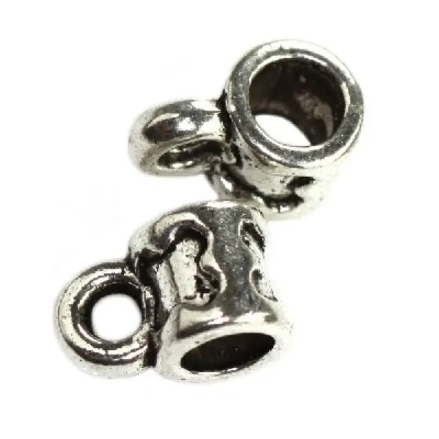 Μεταλλική Χάντρα Modular Cups Με Κρίκο 6.5x6.4mm - 10τεμ