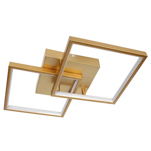 Φωτιστικό οροφής LED 27W 58x35x8 εκ. χρυσό με controller - GLOBOBOX 3