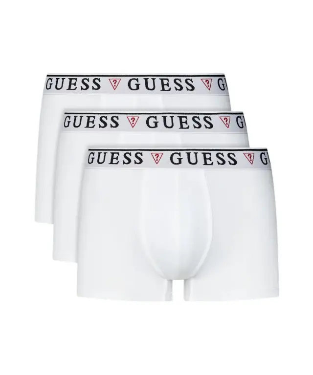 Guess - Ανδρικά Μποξεράκια 3Pack U97G01KCD31-A009 Λευκό