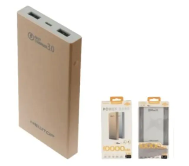 NEWTOP Powerbank PB06 FASTCHARGE 10000mAh σε ΧΡΥΣΟ Χρώμα