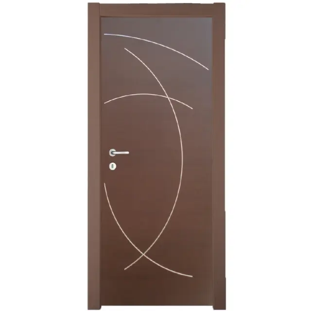 Θωρακισμένη Πόρτα Wenge με inox KΠ108 2