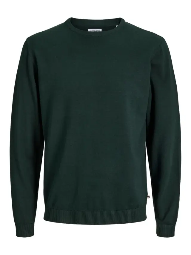 JJEBASIC KNIT CREW NECK NOOS - Scarab