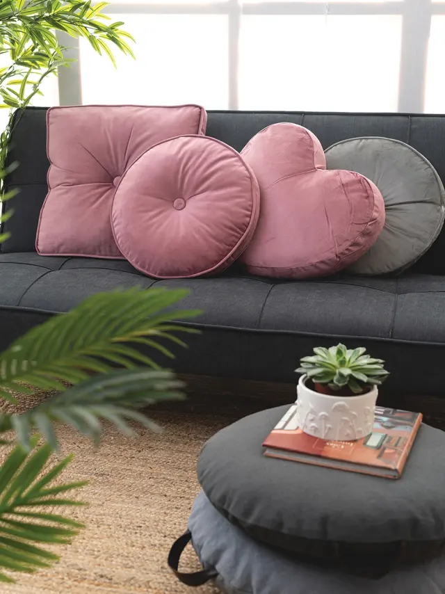 Διακοσμητικό Μαξιλάρι 45Χ45 Με Γέμιση Velvet Feel Palamaiki VF807 - Pink 2