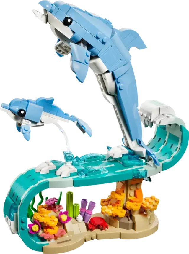 LEGO® Creator 3-in-1 Sea Animals: Beautiful Dolphins για 9+ Ετών 542τμχ - 31385