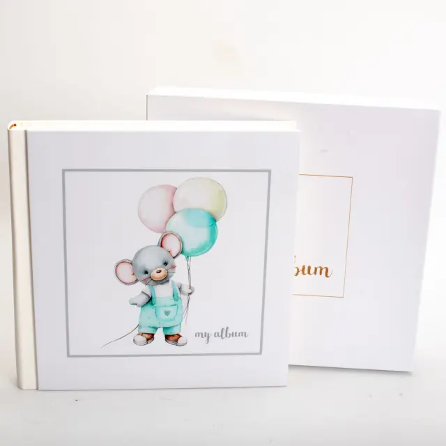 Άλμπουμ my album veraman mouse ριζόχαρτο 35x35cm και κουτί άλμπουμ 2