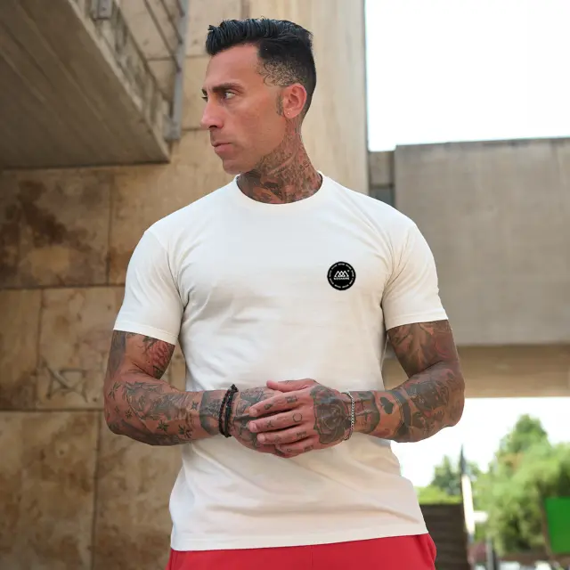 T-shirt Noshame® Off-white με patch - 142531 - XXL