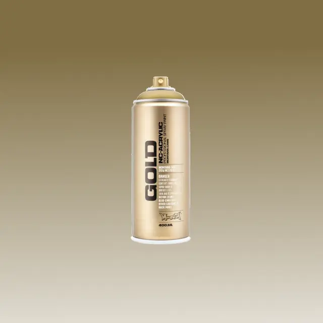 Montana Gold Chrome Spray Paint 400ml M3010 Gold Matt