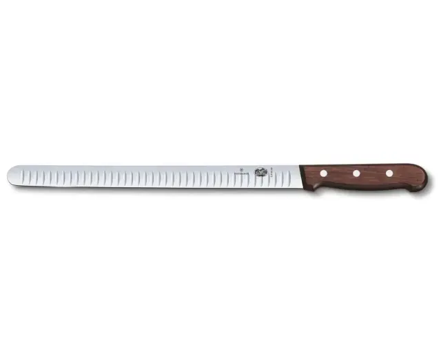 Μαχαίρι σολoμού Victorinox με αυλακώσεις, ξύλινη λαβή και μήκος λεπίδας 30cm5.4120.30 2