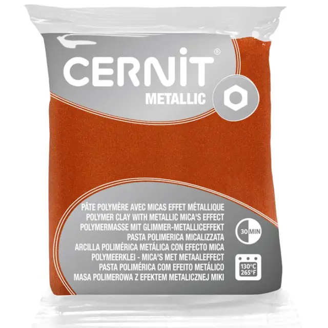 Πολυμερικός Πηλός Cernit Metallic No775 - Rust - 56gr