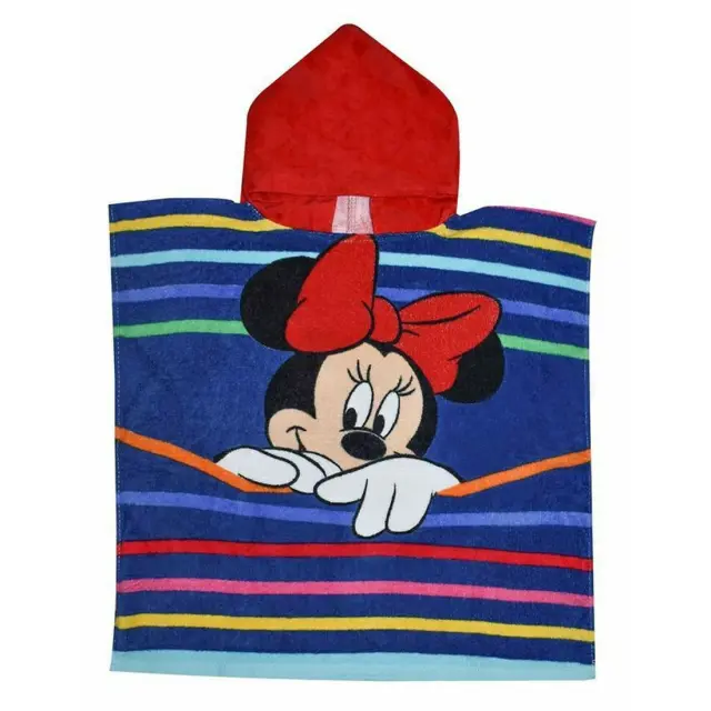 Πόντσο Disney 50x100 Minnie Mouse color stripes 9061-1 100% Βαμβάκι