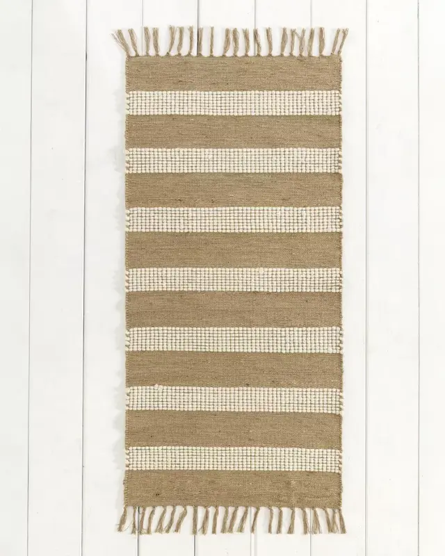 Χαλάκι Διαδρόμου 60x130 Nima Zea Beige 80% Jute-20% Cotton