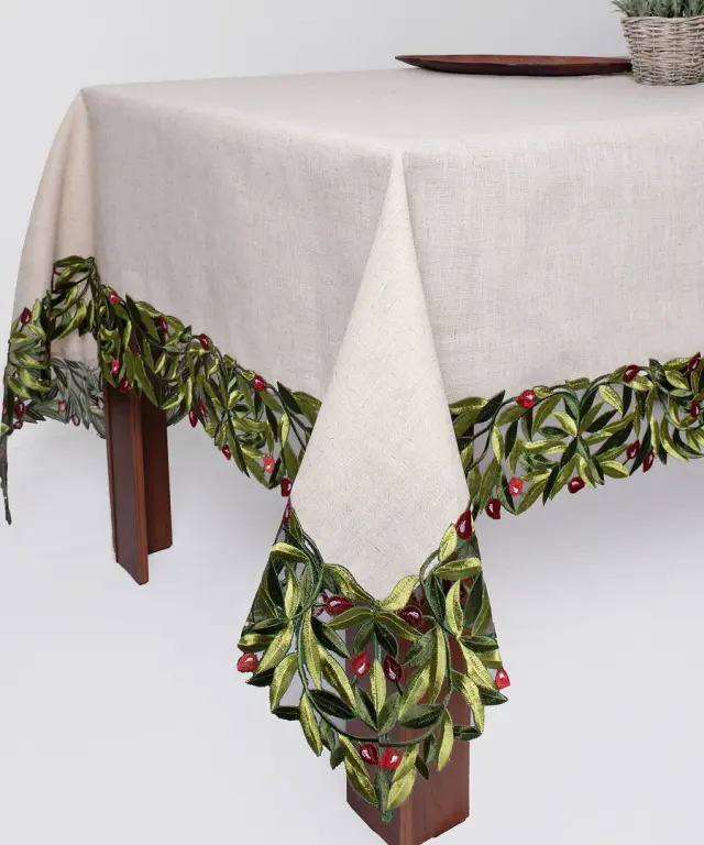 Τραπεζομάντηλο 2353 (160cm x 210cm) κόκκινη ελιά - -