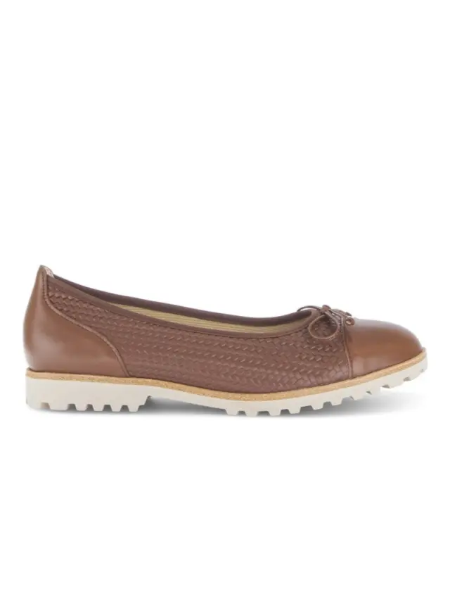 Gabor Μπαλαρίνες Γυναικείο δέρμα Καφέ GAB/64100 24-COGNAC 3