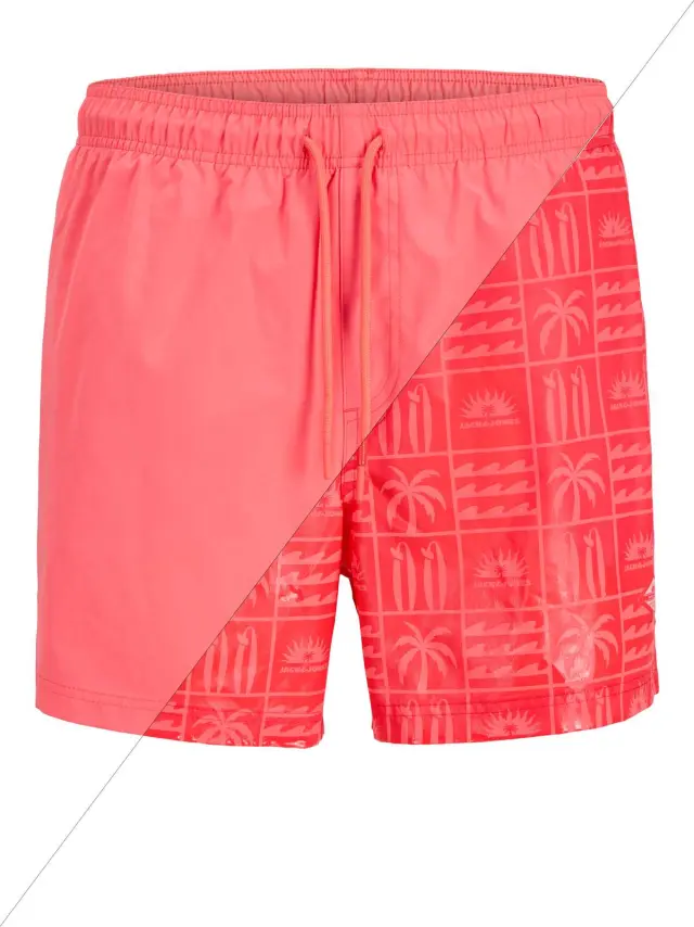 JPSTMAUI SPLASH MAGIC SWIM SHORTS REG Hot Coral