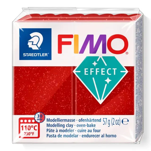 Πολυμερικός Πηλός Staedtler Fimo Effect No202 - Galaxy Red - 57gr