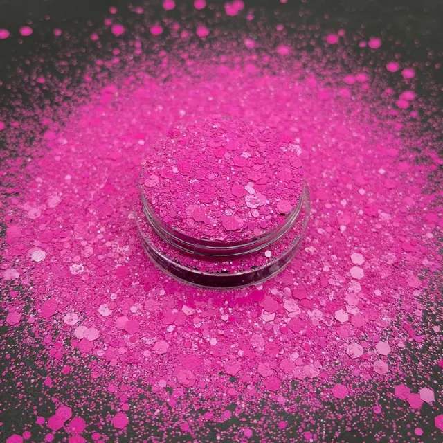 Chunky glitter 20gr, Ροζ έντονο