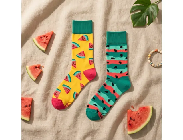 Κάλτσες Watermelon Splash Many Mornings με μέγεθος 43-46 - ΕνηλίκωνWatermelon Splash Regular 43-46