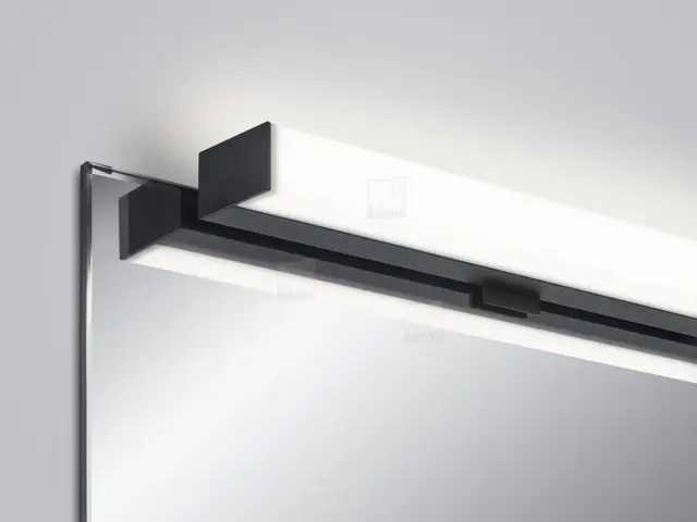 LADO-S Φωτιστικό Μπάνιου LED Μαύρο Ματ IP44 60cm κατάλληλο για καθρέφτη 2