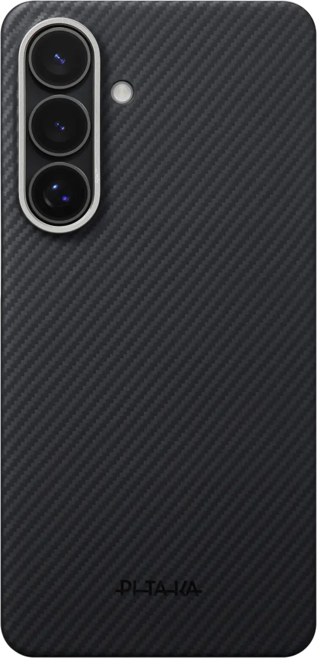 Pitaka Edge Case, Black/Grey Twill (Aaron Button) - Samsung Galaxy S26 2