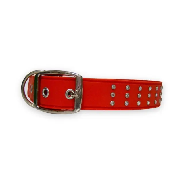 Pet Interest Περιλαίμιο Diamond Line Κόκκινο Medium 2.5mm x 35-45cm